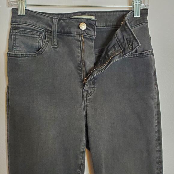 Madewell Curvy Roadtripper Skinny Jeans Washed Black Size 26 Classic Basic - Picture 6 of 16